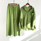 Cotton And Linen Shirt Outfit Waist Loose Trousers