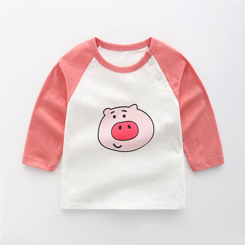 T-shirt à manches longues en coton pour bébé