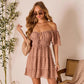 Women's Fashion Backless Strapless Tie-up Mini Dress
