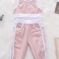 Gilet de sport en coton pour filles, couleur unie, tricoté, élastique