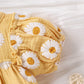Combinaison d'été pour bébé fille, motif soleil, joyeux, petit tournesol, trois couleurs, avec coiffe