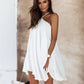 Summer New Pure Color Halter Short Skirt For Women