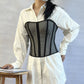 Women's Fashion Mesh Tight Strappy Bustier Top