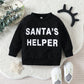 New Children's Christmas Sweater Letter Print