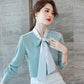 Women's Loose Design Niche Lace-up Shirt