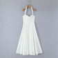 Retro Cotton Mid-length Dress