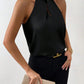 Women's Satin Halter Sleeveless Vest