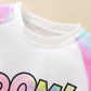 Nouveau costume à manches longues avec coutures tie-dye de l'INS