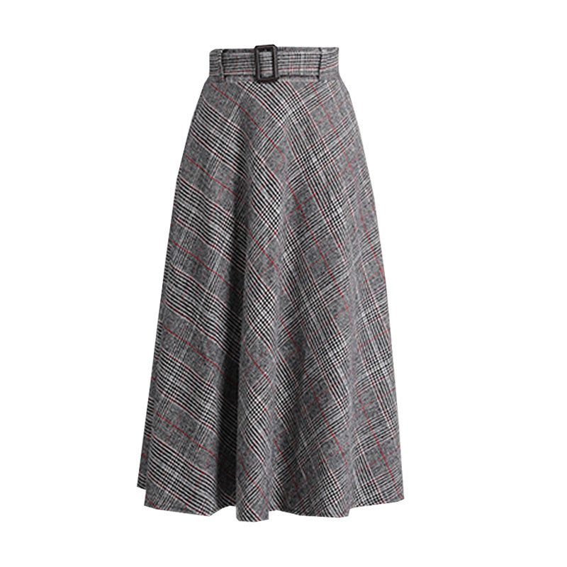 Ladies retro woolen skirt