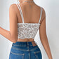Niche Design See-through Underwear Deep V Lace Camisole