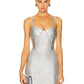 New Silver Fabric Dress Autumn