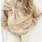 Long Sleeve Solid Color Loose Women's Top