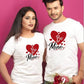 Couples hommes et femmes portant des manches courtes amples grande taille