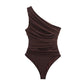 Fashion Hot Girl Asymmetric Fold Jumpsuit