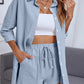 New Fashion Single-breasted Shirt Solid Color Casual Loose Outfit Women