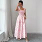 Sexy Spaghetti-strap Waist-cinching Split Dress