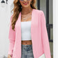 Slim-fit Long Sleeve Pure Color All-matching Collarless Cardigan Small Suit Coat Shawl