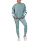 Women's Fashion Printed Thickening Long-sleeve Suit