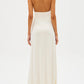 European And American Solid Color See-through Low Cut Sleeveless Dress Women