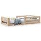 solid wood bed without mattress, pine wood