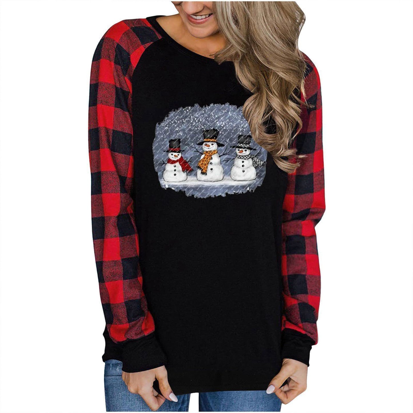 Pull ample imprimé 3D de Noël