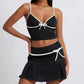 Camisole Slim Vest High Waist All-matching A- Line Skirt