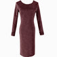 Robe tricotée tendance pour femme