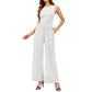 Temperament Pure Color Slim Sleeveless Jumpsuit