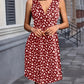Chest Kinked Pleated Waist Tight Slimming Dress
