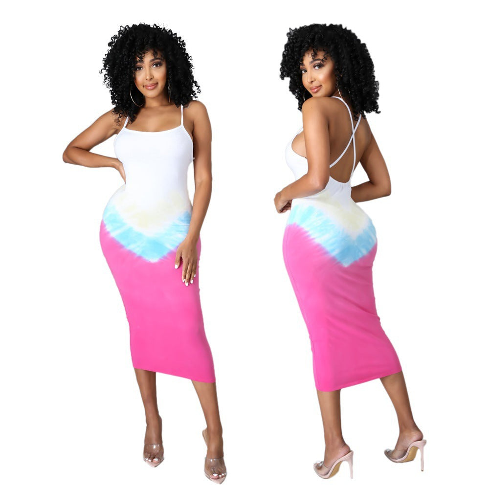 European And American Positioning Printed Casual Dress