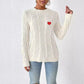 Love Stickers Autumn And Winter Round Neck Simple Pullover