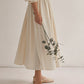 Fall Double-layer Gauze Loungewear Suit Lantern Sleeve Niche Design Cotton Loose Shirt Skirt Women's Clothing