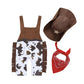 Boys And Girls Jumpsuit Hat Scarf Set