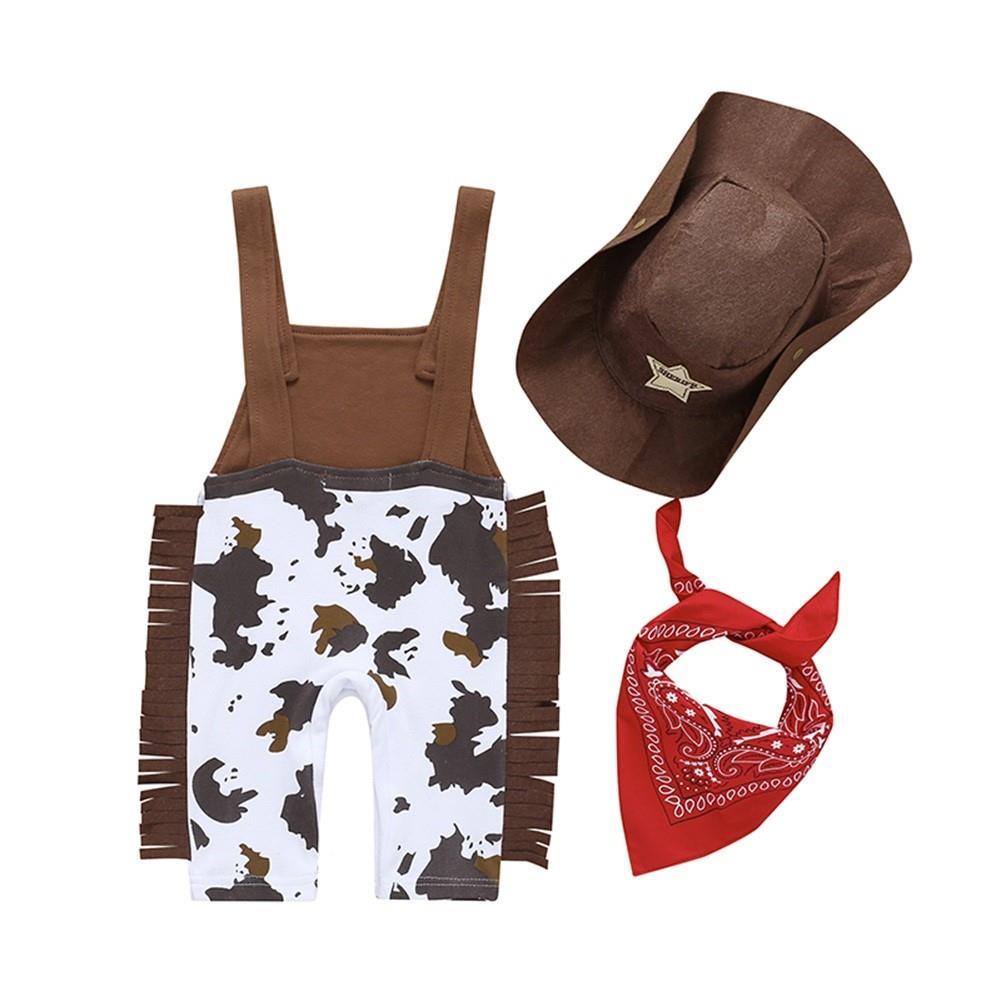 Boys And Girls Jumpsuit Hat Scarf Set
