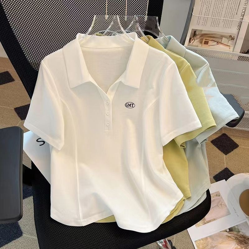 Irregular Curved Hem Short Sleeve T-shirt