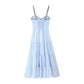Summer Stripes Sleeveless Sling Dress