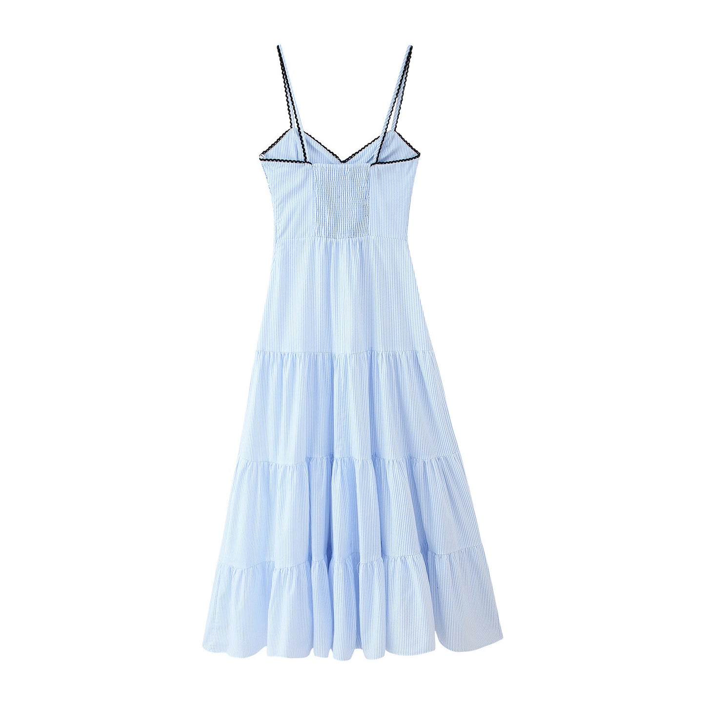 Summer Stripes Sleeveless Sling Dress