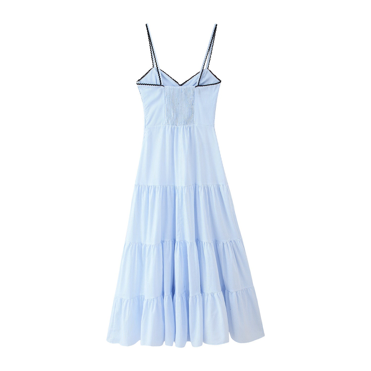 Summer Stripes Sleeveless Sling Dress