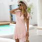 V-neck Slim-fit Slimming Dress For Women