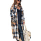 Women's Fashion Long-sleeved Loose Plaid Shirt