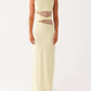 Womens Slim-Fit Lace-Patch Draping Dress