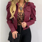 Fashionable Lapel Short Casual Cardigan Short Jacket