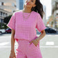 Tassel Short-sleeved Shorts Casual Suit