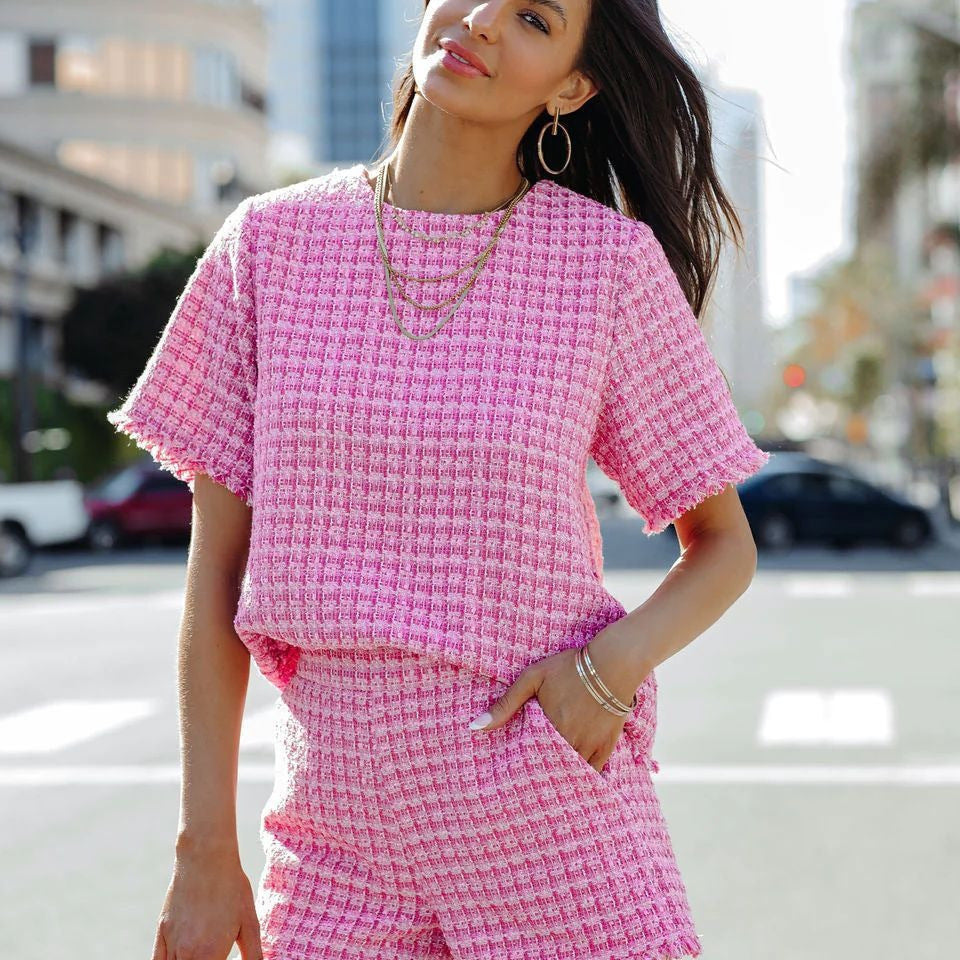 Tassel Short-sleeved Shorts Casual Suit