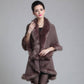 Manteau mi-long Inverness pour femme, grande taille