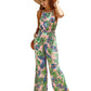 Printed halter jumpsuit