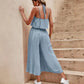 Camisole Tube Top Pleated Loose Fashion Jumpsuit