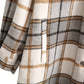 Boyfriend Style Large Plaid Woolen Shirt