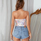 Women's  Back Wrap Chest Navel Short Tube Top