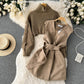 Korean Style Fashion Short Sweater Vest Suit Skirt Two-piece Set